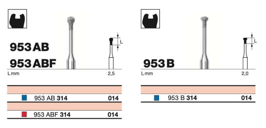 Бор  алмазный D+Z  /953 AB 314.014