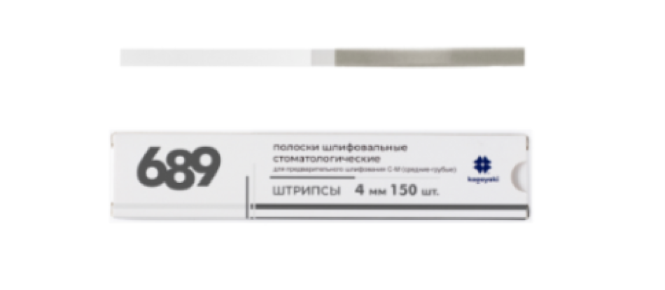 Полоски шлифовальные для предварительного шлифования С-М(грубые-средние),4мм-штрипсы/150шт Kagayaki