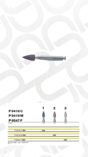 Полировочный бор по керамике 2-я ступень / P 9419 M 204.030, Drendel + Zweiling DIAMANT GmbH, Германия  