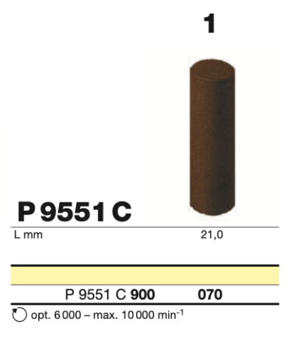 Полировочный диск по металлу грубый D+Z  / P 9551 C 900.070